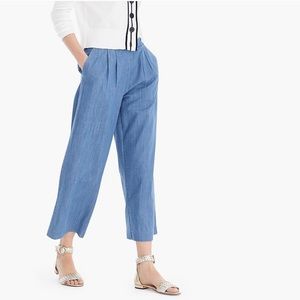 J. Crew Cropped Wide Leg Pants